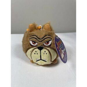 New Series 1 Hangry! Petz CHARLIE the Bulldog Bag Clip 4" Mini Plush Keychain To